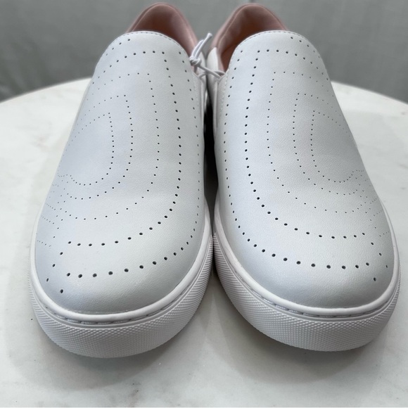 Kate Spade NEW Azores Slip-On Perforated Leather Sneakers Shoes White Size 7.5 - Picture 6 of 11